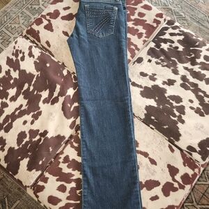 7 For All Mankind Blue Straight Leg Jeans